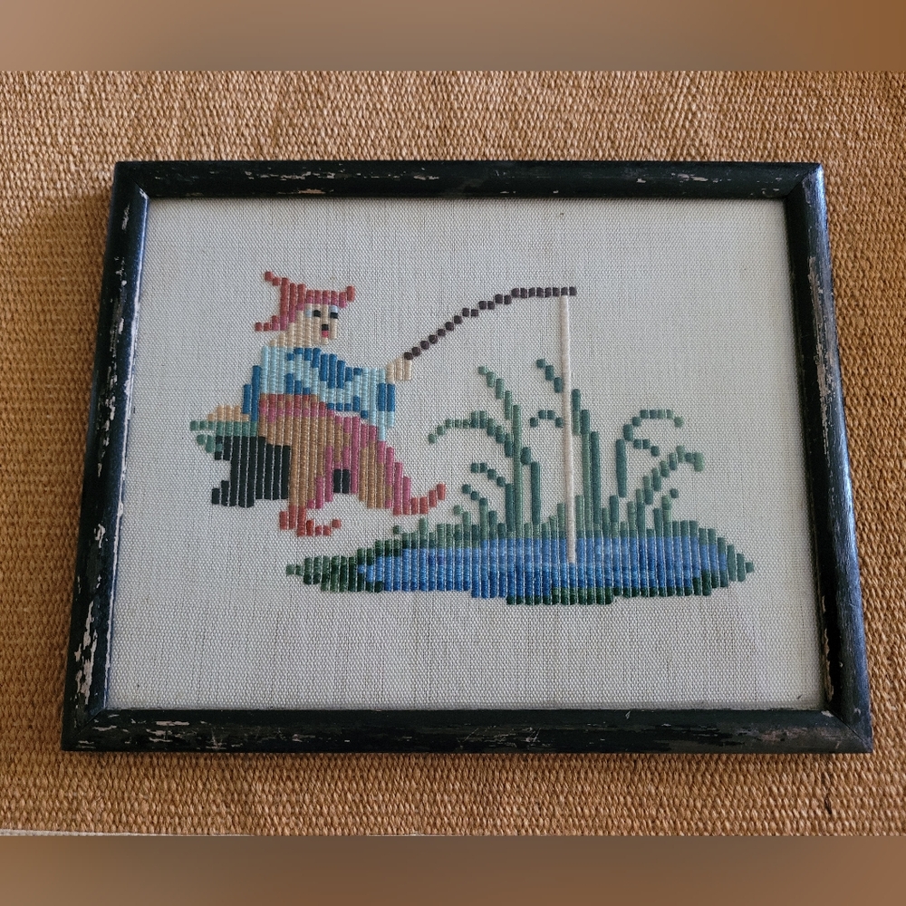Vintage Cross Stitch Sampler
